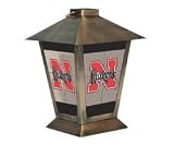 Nebraska Cornhuskers 11 Glass Metal Candle Lantern