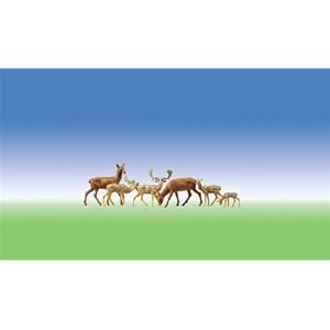 FALLER 155509 – Damhirsche + Rotwild, Spur N, 12 Stück