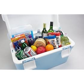 【クリックで詳細表示】クーラーボックス アイセル 35リットル IJSSEL-35 ～500mlペットボトルなら21本、1.5・2lペットボトルなら10本収納可能！～