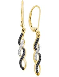 14KT Yellow Gold 0.32 CTW Diamond Fashion Earring