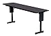 Correll SPA1872PX-07 Adjustable Height Folding Seminar Table with Panel Leg, Rectangular Top, 18" Height, 22-30" Wide, 72" Length, Black Granite