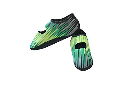 Nufoot Mary Janes Indoor Womens Shoes Slipper, Green Aurora, Large