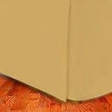300TC Egyptian Cotton QUEEN Bed Skirt SOLID GOLD BY MARRIKAS