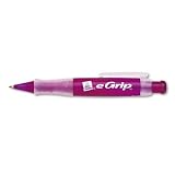 Avery(R) eGrip Retractable Ballpoint Pen, Medium Point, 0.7 mm, Magenta Barrel, Black Ink