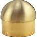 Domed Bar Rail End Cap - Brushed Brass Bar Hardware