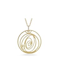I. Reiss 14K Gold Pendant, Set with Diamonds.