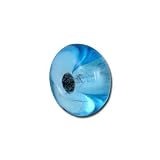 12mm Translucent Turquoise Rondelle Lampwork Beads-Large Hole