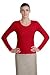 Ladies Long Sleeve Scoop Neck Tee Shirt