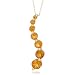 10k Yellow Gold November Birthstone Citrine Journey Pendant, 18"