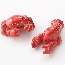 Nantucket Seafood Salt & Pepper Shaker Set - Crab and Lobster