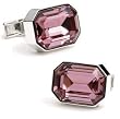 Pink Royal Crystal Cufflinks
