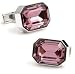 Pink Royal Crystal Cufflinks