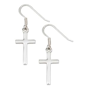1 Sterling Silver Polished Plain Cross