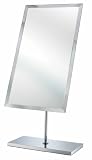 Mirror Image 35041 Minimalist Beveled Dresser Mirror with Chrome Frame, 19-Inch by 11-Inch
