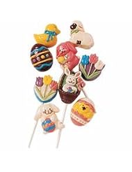 Home: Lollipop Mold: Hoppy Easter 9-Cavity (8 Designs) - Wilton