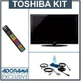 Toshiba 46UX600U 46 1080p Full HD 120 Hz LED TV, with Accessory Kit (2 HDMI Cables, 1 RGB Cable, 1 Audio Cable, Plasma / LCD Clean Kit, Monster 6 Outlet Surge Protection)