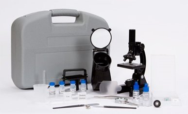 Vivitar 100-Piece Microscope Set 3-in-1 300x/600x/1200x VIV-MIC-4