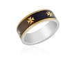 Ziovani Golden Maltese Cross Stainless Steel Ring