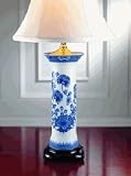 Imperial Blue Trumpet Lamp