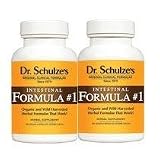 Dr. Schulze's Intestinal Formula #1 Colon Cleanse Laxative TWO (2) Bottles 90 Capsules in each bottle