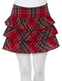 Plaid Tiered Skort