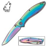 Timber Wolf Rainbow Folding Knife