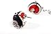 YUONUO Super Mario Handcraft Piranha Black Ball Biting You Ears Handmade Personality Creative Earring