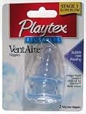 Playtex Vent Aire Bubble Free Feeding Nipples, Stage 1 - Slow Flow 2 silicone nipples