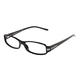DOLCE and GABBANA D&G 3036 501 SHINY BLACK PLASTIC EYEGLASSES