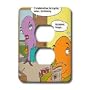 Londons Times Fish Fishing Deep Beneath Cartoons - Fish Divorces Haddock With You - Light Switch Covers - 2 plug outlet cover