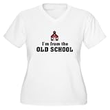 Artsmith, Inc. Women's Plus V-Neck T-Shirt I'm from The Old School