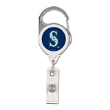Seattle Mariners Official Retractable Badge Holder Keychain