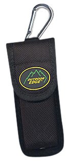 Outdoor Edge FS-40 Multi-Use Holster Top Quality Nylon Multi-Use Holster Zytel Belt Clip and Carabiner for D-Ring Or Loop Attachment, 4-Inch