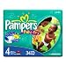 Pampers Baby Dry Diapers Sesame Street, Size 4 - 22 To 37 lbs(10-17 kg), Jumbo Pack - 34 diapers / pack, 4packs