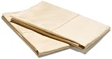 Pinzon 400-Thread-Count 100% Egyptian Cotton Hemstitch King Pillowcase Set, Maize
