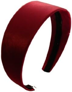 2 Inch Wide Satin Hard Headband No Teeth Hair Band (Keshet Accessories)