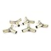 uxcell 5 Pcs Brass Y-Shape 3 Ways Hose Barb Fitting Adapter Coupler for 10mm Tubing