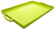 Zak Designs Eden 19-1/2 by 11-1/2-Ounce Large Rectangular Tray, Kiwi