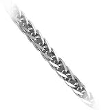 14k White Gold 1.8mm Wheat Chain Necklace - 20