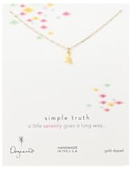 Dogeared Simple Truth Serenity, Little Sweet Dragonfly Necklace, 16"+ 2" Extender
