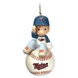 Precious Moments Minnesota Twins Boy on Baseball Ornament