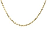 14k Yellow Gold 2.5mm Diamond-Cut Rope Chain Necklace, 20