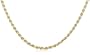 14k Yellow Gold 2.5mm Diamond-Cut Rope Chain Necklace, 24"