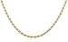 14k Yellow Gold 2.5mm Diamond-Cut Rope Chain Necklace, 16