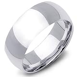 10mm Men's Sterling Silver Wedding Band Thumb Ring