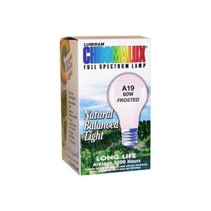 Light Bulb Frosted Full Spectrum (60 Watt) 1 Count