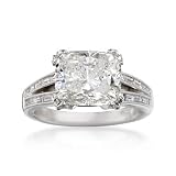 5.71ct t.w. Certified Diamond Engagement Ring In Gold. Size 7