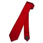 SILK Narrow NeckTie Skinny RED Thin Men's Neck Tie