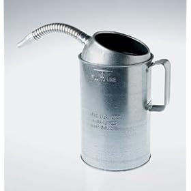 Plews 75-444 Liquid 4 Qt. Galvanized Steel Measure with Flexible Spout