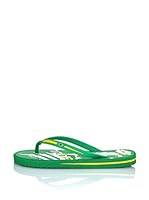 Lotto Sandalias al Dedo Waya Fuego V (Verde / Amarillo)